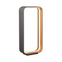 Stalinis šviestuvas juodos spalvos LED su balso kontrole/su mobiliųjų programų valdymu (aukštis 61 cm) su metaliniu gaubtu Cizione – CINQUE