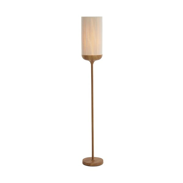 Pastatomas šviestuvas natūralios spalvos (aukštis 159 cm) su tekstiliniu gaubtu Dania – Light & Living