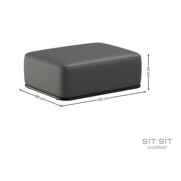 Sodo taburetė tamsiai pilkos spalvos Straw – Sit Sit-image-3