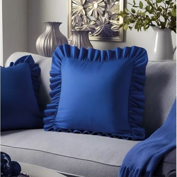Iš medvilnės mišinio dekoratyvinis pagalvės užvalkalas 40x40 cm Ruffled – Mila Home-image-1