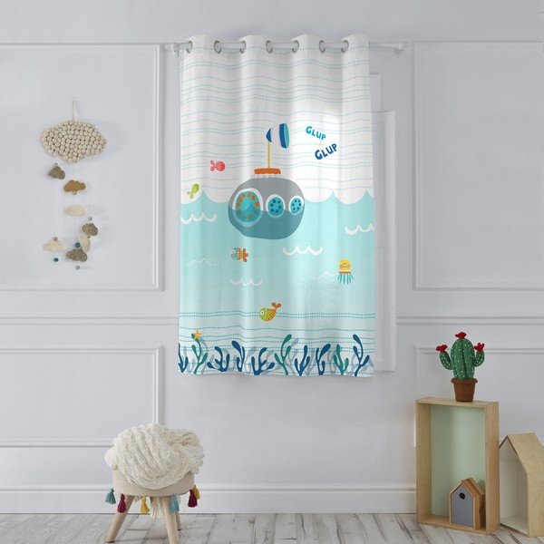 Vaikiška medvilninė užuolaidėlė Moshi Moshi Sea Life, 135 x 180 cm-image-1