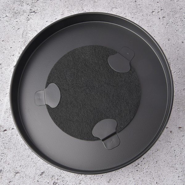 Juodos spalvos maisto atliekų šiukšliadėžė 8 l BLACK – Orion-image-4