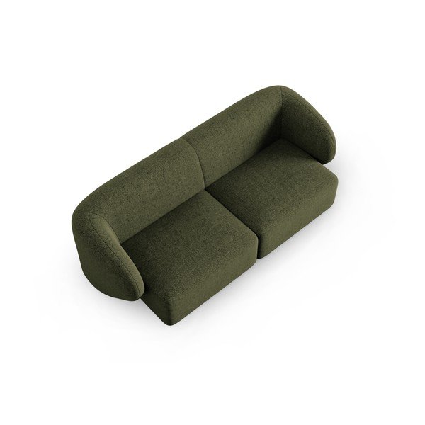 Žalios spalvos iš šenilinio audinio sofa 188 cm Paolo – Milo Casa-image-1