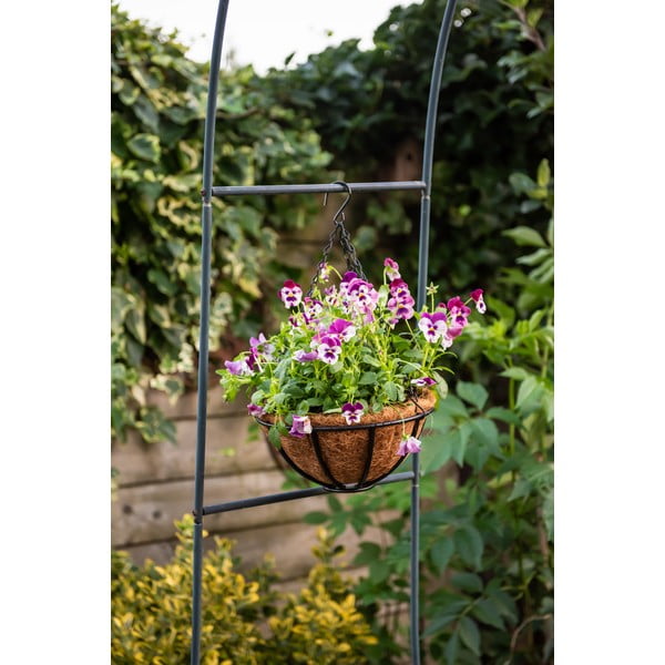 Pakabinamas metalinis krepšelis Esschert Design Flower, ⌀ 25,2 cm-image-3