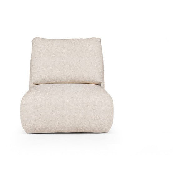 Kreminės spalvos iš boucle krėslas Mirel – Rodier
