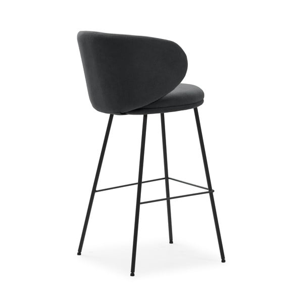 Baro taburėtės tamsiai pilkos spalvos 2 vnt. (sėdynės aukštis 65 cm) Rush – Marckeric-image-4