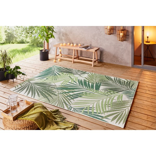 Lauko kilimas žalios spalvos/smėlio spalvos 80x150 cm Vai – NORTHRUGS-image-1