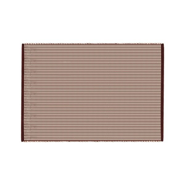 Rankų darbo bordo spalvos/natūralios spalvos iš vilnos kilimas 140x200 cm Talo – noo.ma-image-4