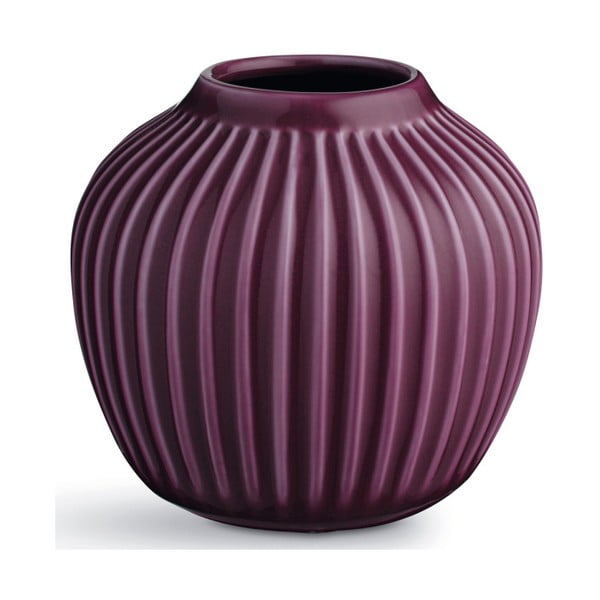Violetinės spalvos keramikos vaza Kähler Design Hammershoi, aukštis 12,5 cm
