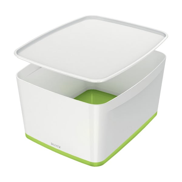 Balta ir žalia dėžutė su dangteliu MyBox - Leitz
