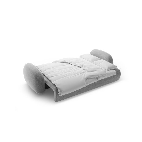 Šviesiai pilkos spalvos iš šenilinio audinio sulankstoma/su sandėliavimo vieta sofa 262 cm Tonale – Cosmopolitan Design-image-4