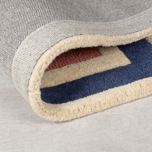 Rankų darbo iš vilnos kilimas 80x150 cm Retro Blocks – Flair Rugs-image-2