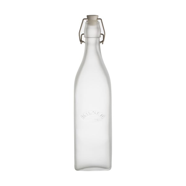 "Kilner" baltas pieno butelis su spaustuku, 1,0 l