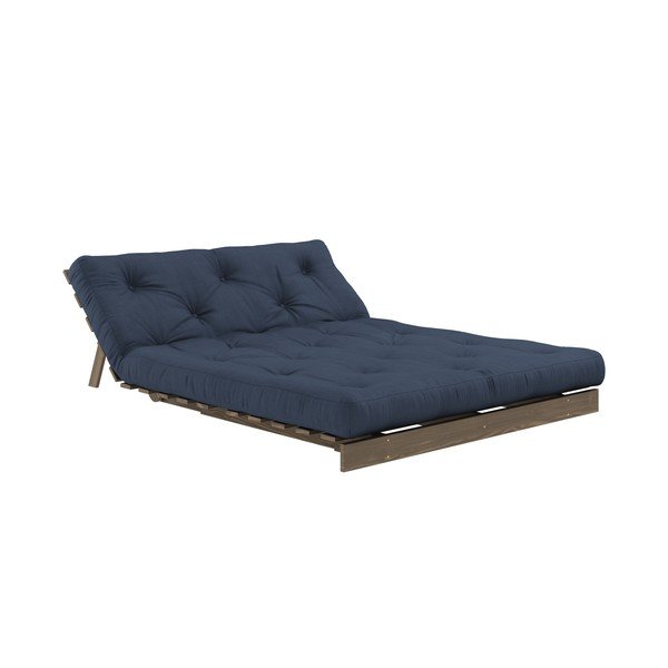 Sulankstoma sofa tamsiai mėlynos spalvos 140 cm Roots – Karup Design-image-4