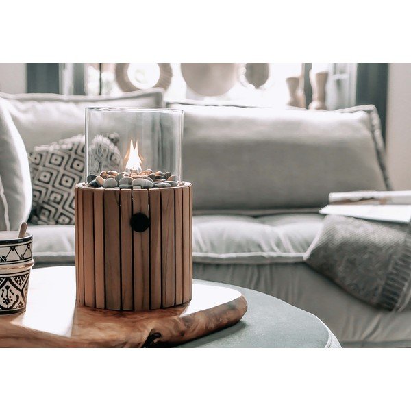 Tikmedžio dujinė lempa Cosi Scoop Timber, aukštis 30 cm-image-4