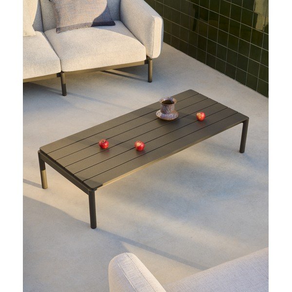 Iš metalo sodo kavos staliukas 63x149 cm Sorells – Kave Home-image-1