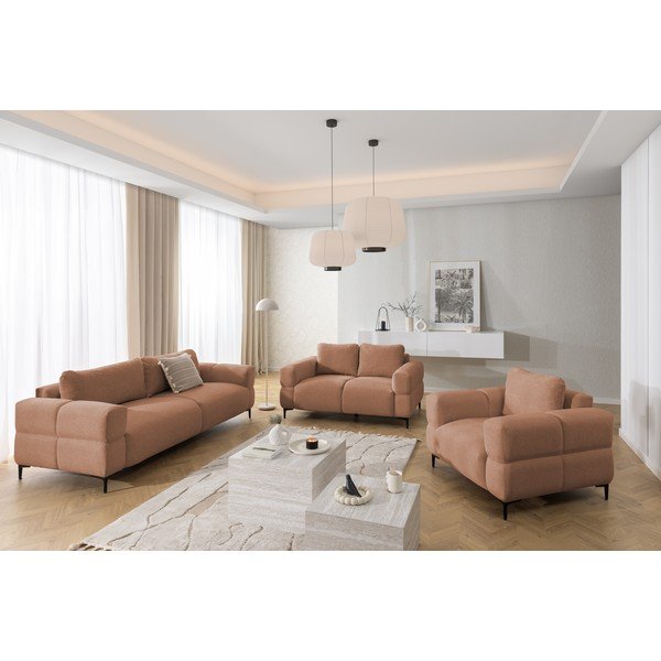Terakotos spalvos sofa 154 cm Helio – Ropez-image-4