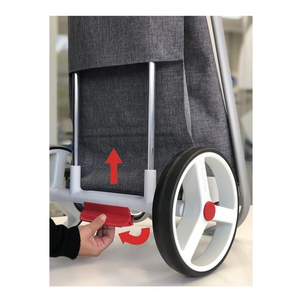 Pirkinių krepšys 53 l Com Tweed Polar Black Tube – Rolser-image-4