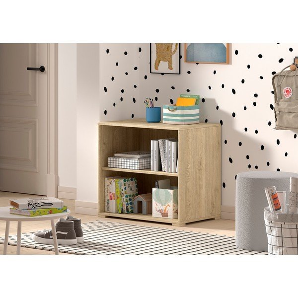 Natūralios spalvos vaikiška knygų spinta 68x62x43 cm Sam – Vipack-image-1