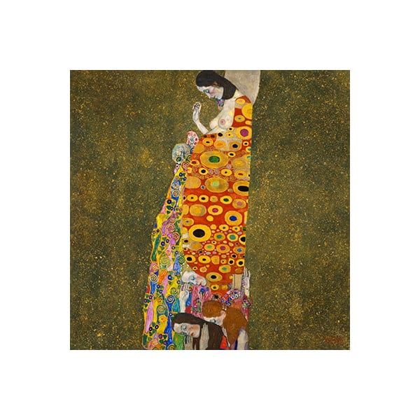 Gustav Klimt reprodukcija Hope, 60 x 60 cm
