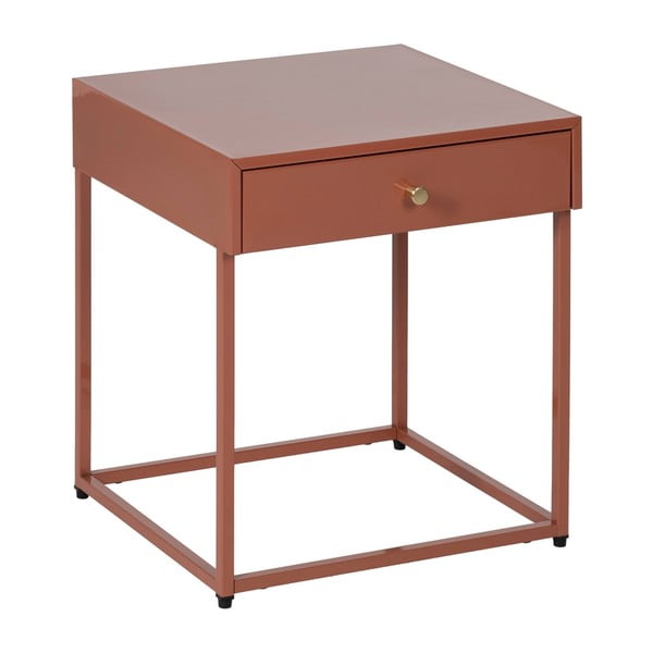 Terakotos spalvos naktinis staliukas Nara – Ixia