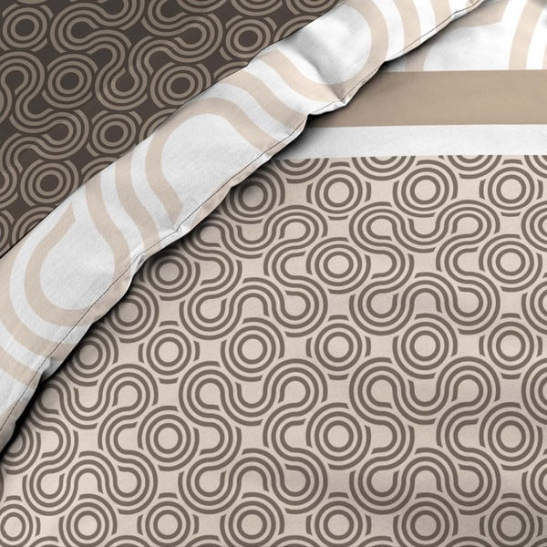 Rudos spalvos iš medvilnės dvigulė/itin ilga patalynė su paklode/6 dalių 240x220 cm Pacha – douceur d'intérieur-image-2