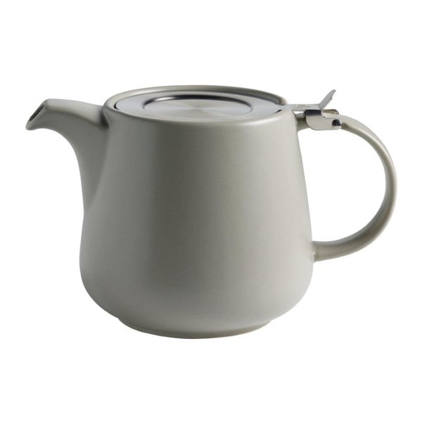 Pilkos spalvos keraminis arbatinukas su sieteliu biriai arbatai "Maxwell & Williams Tint", 1,2 l