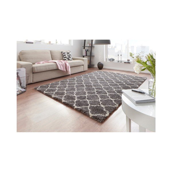 Tamsiai pilkas kilimas su raštu Mint Rugs Luna, 80 x 150 cm-image-3