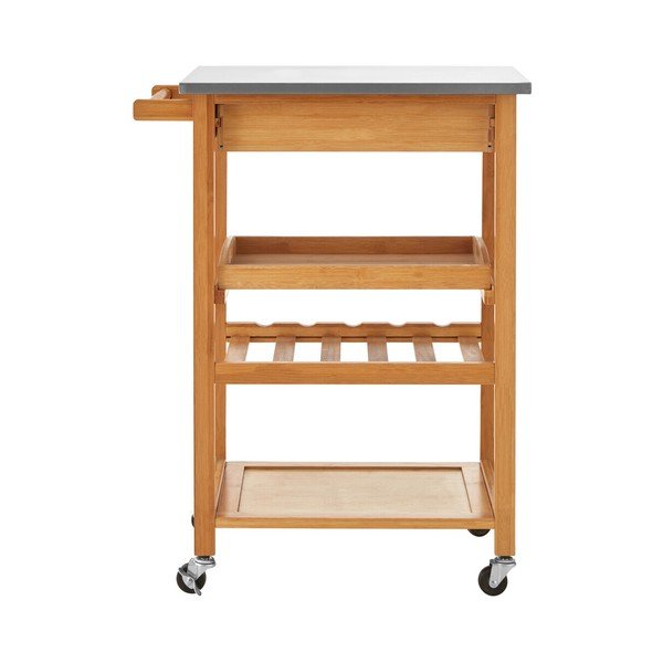 Iš bambuko vežimėlis ant ratukų 41x58 cm Harlow – Premier Housewares-image-3