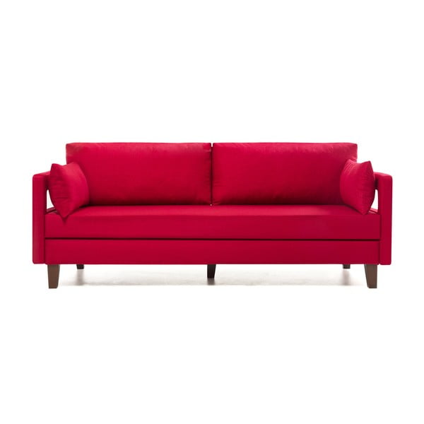 Raudona sofa lova Balcab Home Hannah