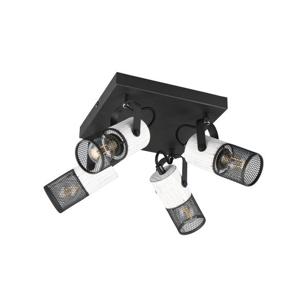 Taškinis šviestuvas juodos ir baltos spalvos ø 9 cm Tosh – Trio-image-1