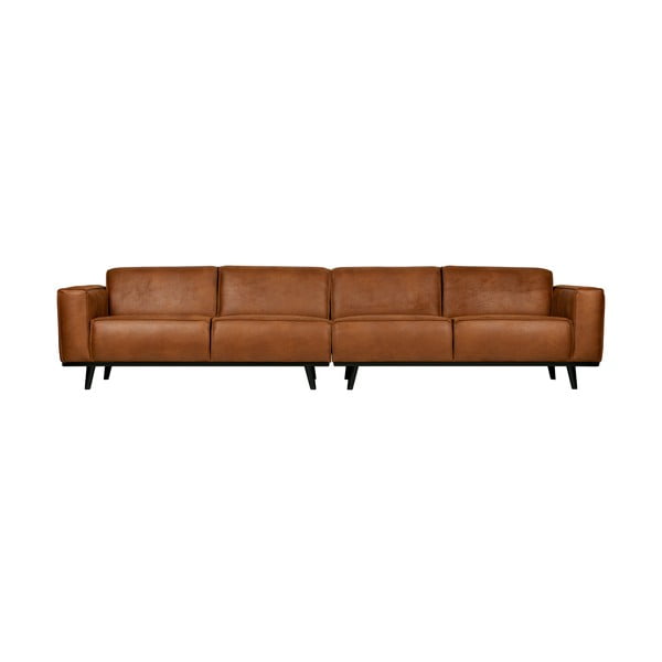 Ruda dirbtinės odos sofa BePureHome Statement, 372 cm