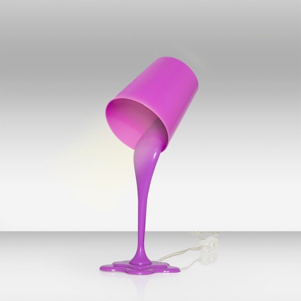 Violetinė stalinė lempa Homemania Decor Ximena-image-1