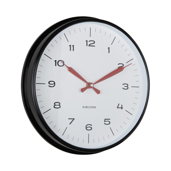 Sieninis laikrodis ø 30 cm Modern Factory – Karlsson-image-3