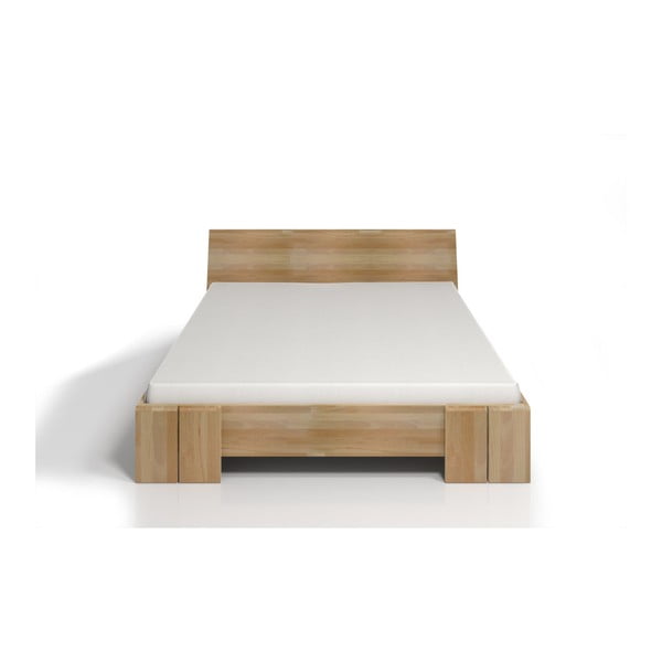 Dvigulė lova iš buko medienos su daiktadėže SKANDICA Vestre Maxi, 140 x 200 cm-image-1