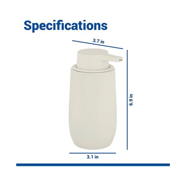 Kreminės spalvos iš plastiko muilo dozatorius 400 ml Fablo – Wenko-image-4