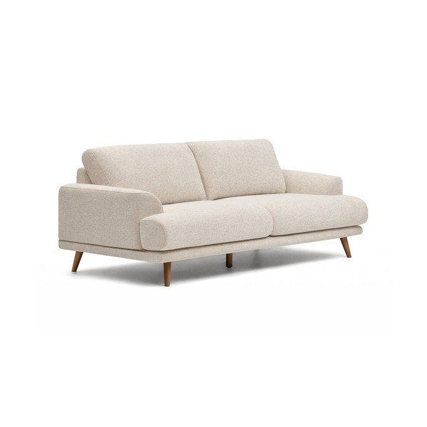 Smėlio spalvos sofa iš šenilinio audinio 228 cm Karin – Kave Home