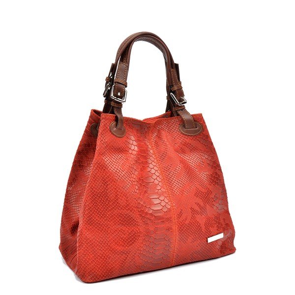 Raudona odinė rankinė Luisa Vannini Marcelle-image-2