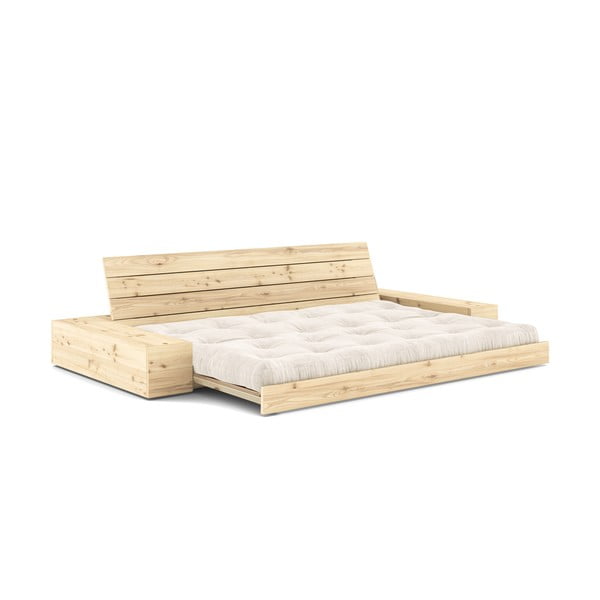 Sulankstoma sofa iš kordinio velveto baltos spalvos 244 cm Base – Karup Design-image-4