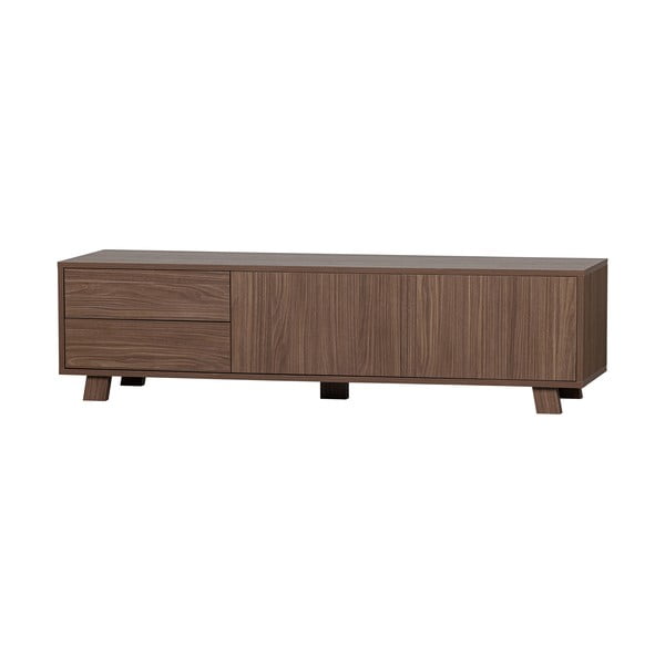 TV spintelė natūralios spalvos iš riešutmedžio 160x42 cm Seppe – WOOOD-image-2