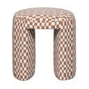 Oranžinės spalvos taburetė iš audinio  Charlie – WOOOD