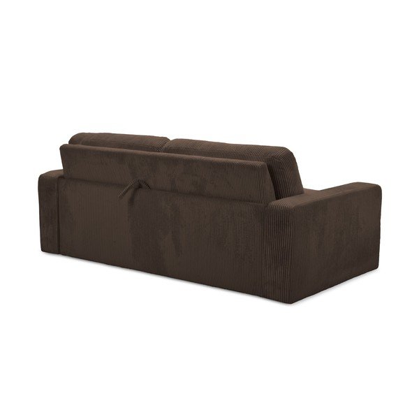Rudos spalvos iš kordinio velveto sulankstoma sofa 195 cm Nona – Makamii-image-4