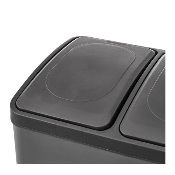 Iš nerūdijančio plieno šiukšliadėžė rūšiavimui/su pedalu 30 l – Casa Selección-image-3