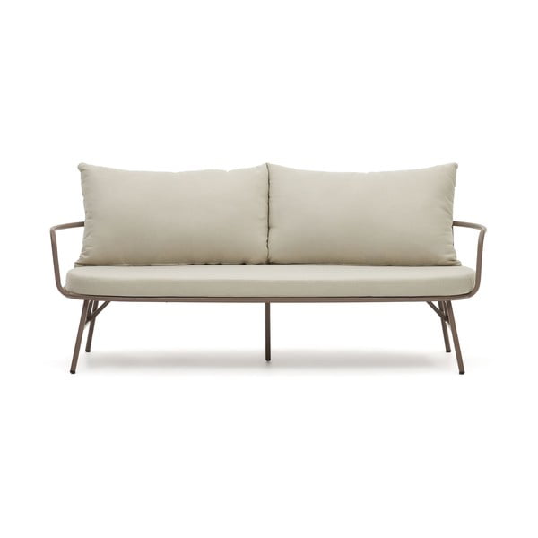 Sodo sofa kreminės spalvos iš metalo Bramant – Kave Home