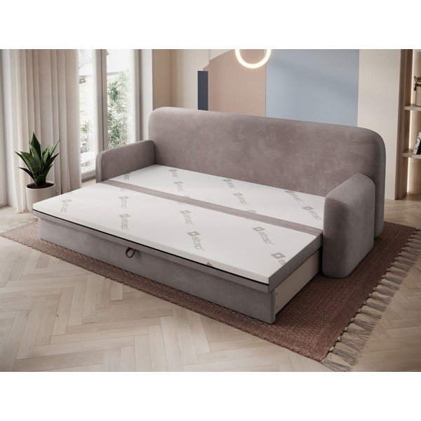 Rudos spalvos iš kordinio velveto sulankstoma/su sandėliavimo vieta sofa 236 cm Elioss – ELTAP-image-2
