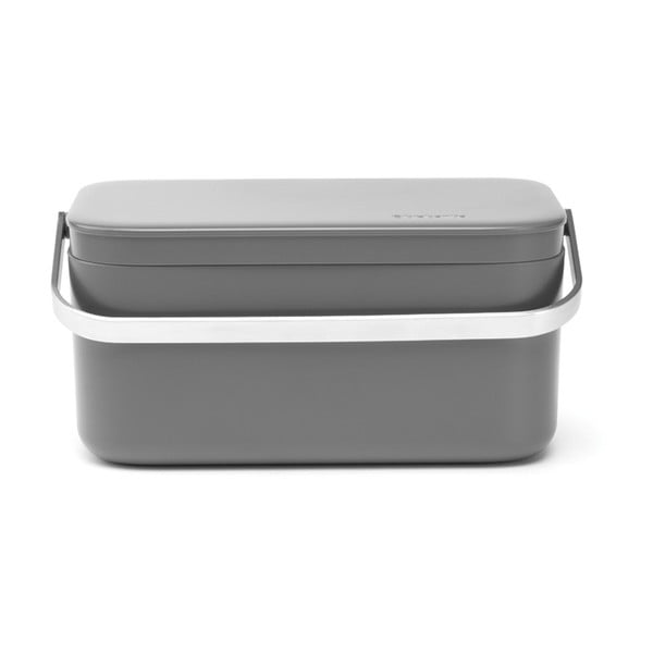 Maisto atliekų šiukšliadėžė tamsiai pilkos spalvos 1,8 l SinkSide – Brabantia-image-3