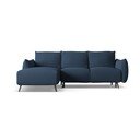 Mėlynos spalvos kampinė sofa (su kairiuoju kampu) Malie – Makamii