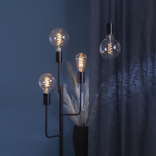 Šilta LED/su kaitinimo siūleliu lemputė 4 W su pritemdymo funkcija E27, Spiral Filament – Star Trading-image-2