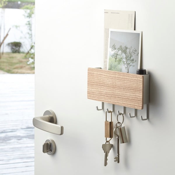 Balta sieninė pakaba raktams YAMAZAKI Rin-image-1