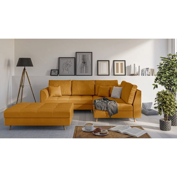 Taburetė garstyčių spalvos Ariella – Ropez-image-1